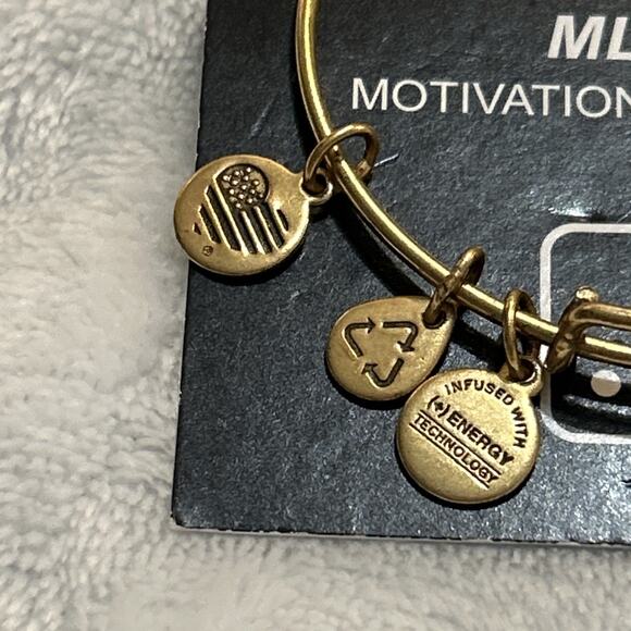 Alex and Ani New York Yankees Primary Cap Logo Charm Bangle Bracelet NWT - Picture 3 of 8